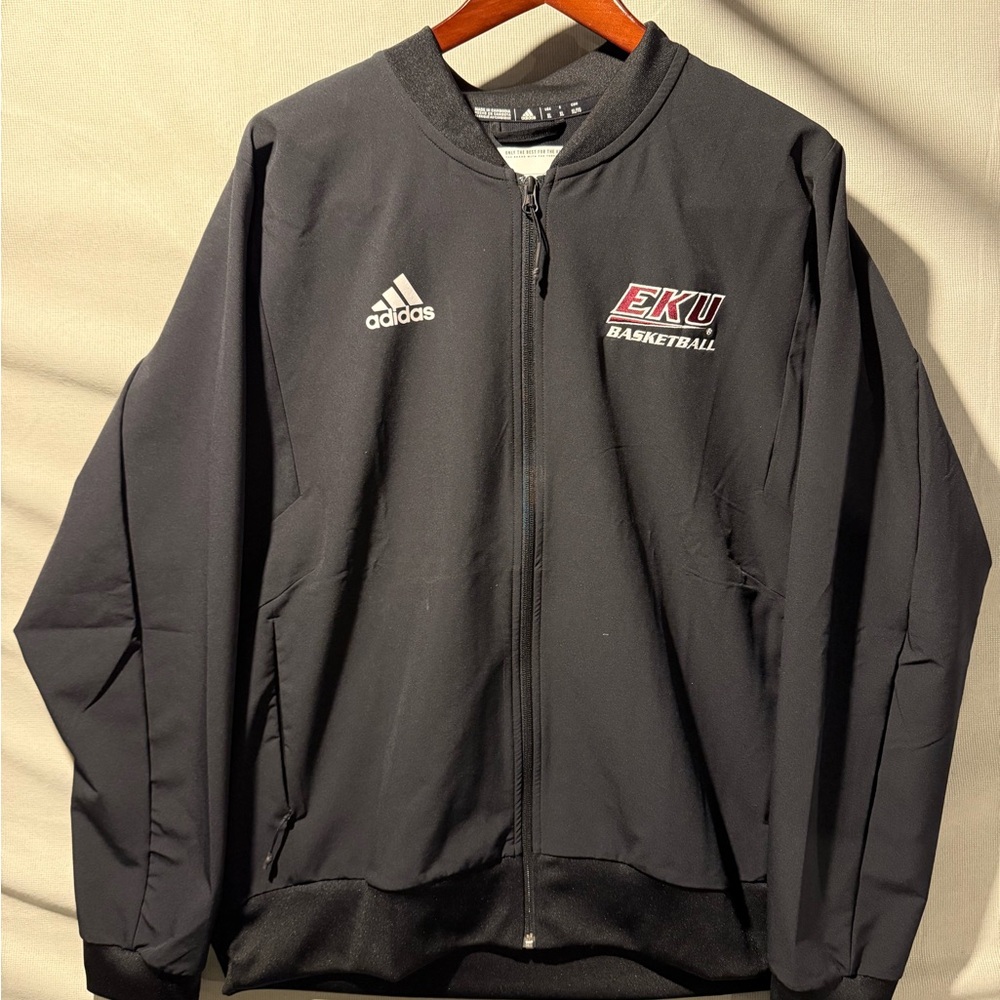 Eastern Kentucky Basketball Adidas Men's Black Varsity Jacket